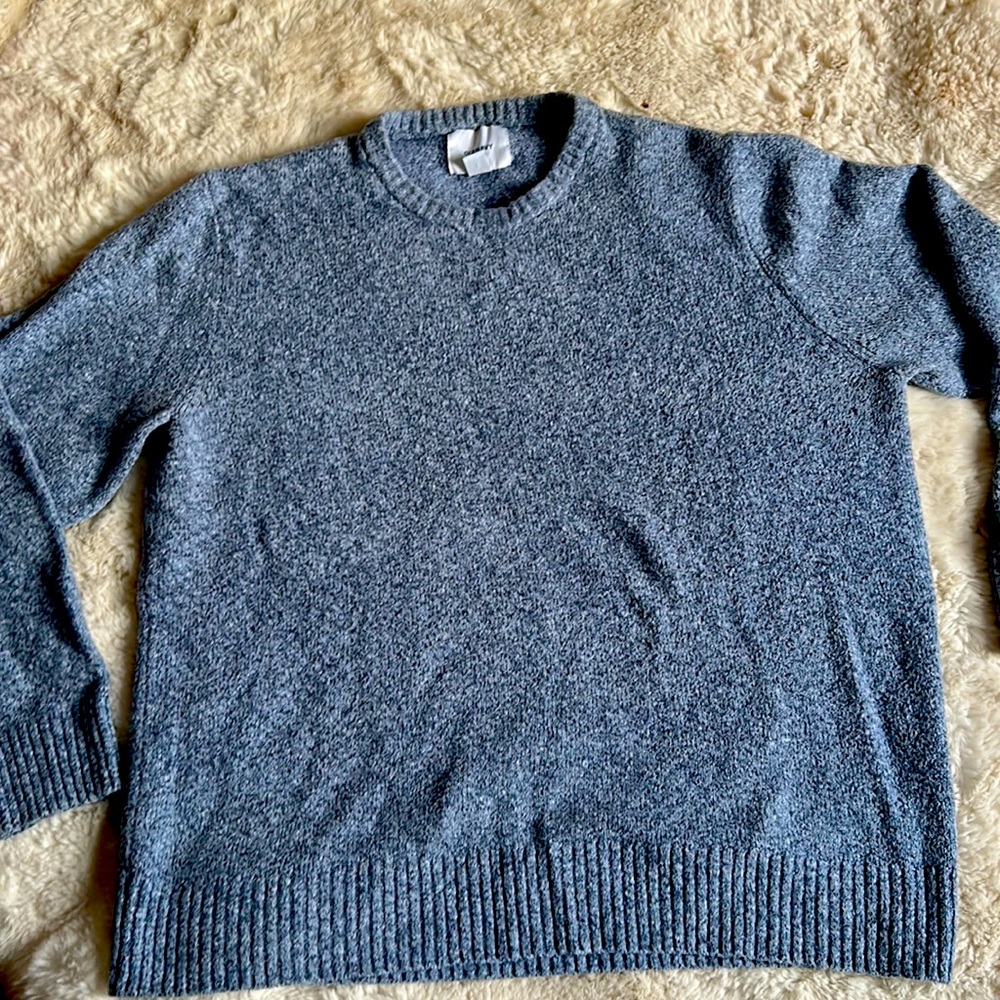 Old navy blue thermal knit sweater